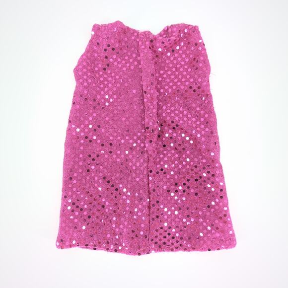 No Brand Hot Pink Sequin Mid Calf Doll Dress for 18 inch Dolls - Good Condition - Picture 7 of 8